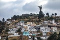 The Panecillo, overlooking the historical centre of Quito, Ecuador Royalty Free Stock Photo