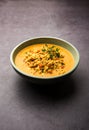 Paneer Bhurji Gravy served in a bowl. selective focus