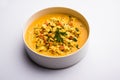 Paneer Bhurji Gravy served in a bowl. selective focus