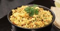 Paneer Bhurji mildly spiced cottage cheese scramble and served with roti Royalty Free Stock Photo