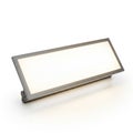 Panel light with a silver frame is displayed against a white Royalty Free Stock Photo
