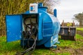 Panel of a liquid tank with hazardous substances, portable solution, Ruchpen, The Netherlands, 31 January, 2020