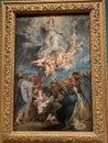 The Assumption of the Virgin painting by Rubens exhibited at the Queen`s Gallery in London England Royalty Free Stock Photo