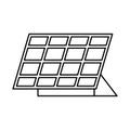 Panel solar alternative energy icon Royalty Free Stock Photo
