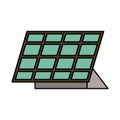 Panel solar alternative energy icon Royalty Free Stock Photo