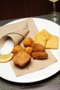 Panelle and croquettes Royalty Free Stock Photo
