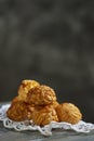 Panellets, typical confection of Catalonia, Spain