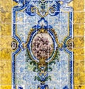 Panels of polychromatic tiles of the 19th century