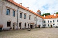 Panemune, Lithuania - 20 august 2021: Courtyard of Panemune castle.