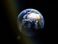 Panet earth seen from space Royalty Free Stock Photo