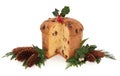 Panetone Christmas Cake Royalty Free Stock Photo