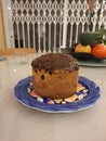 Panettone, chocolate Brigadeiro filling with chocolate coating.