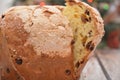 Panettone christmas traditional italian pie for celebration and party