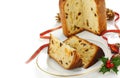 Panettone, italian christmas bread Royalty Free Stock Photo