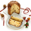 Panettone, italian christmas bread Royalty Free Stock Photo