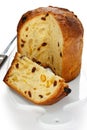 Panettone, italian christmas bread Royalty Free Stock Photo