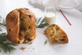 Panettone, traditional italian Christmas cake