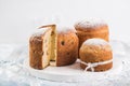 Panettone. Traditional italian Christmas cake