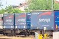 Paneuropa cargo train Royalty Free Stock Photo
