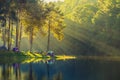 Pang oung reservoir in ban rak thai at maehongson