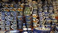 Dubai-UAE, various ceramic teapots and cups