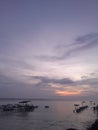 Pangandaran beach sky in the morning