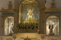 Pangasinan, Philippines - The statue of Our Lady of Manaoag is a 17th-century ivory and silver image of the Virgin Mary