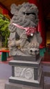 Statue at the Temple of the Goddess of the Sea Shen Mu Miau, in the area of Ã¢â¬â¹Ã¢â¬â¹Pasir Padi Beach, Pangkalpinang City, Indonesia.