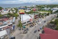 Panglao, Bohol, Philippines - A Mcdonalds and Jollibee fast food stores near Alona Beach