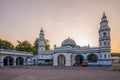 Panglima Kinta Mosque in Ipoh at dusk Royalty Free Stock Photo