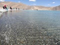 Pangong Lake, Leh, Laddakh. it`s a spectacular tourist spot famous for its clean blue water.