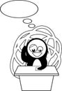 Panguin cartoon Royalty Free Stock Photo