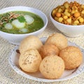 Indian breakfast Panipuri or Golgappa