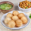 Indian breakfast Panipuri or Golgappa