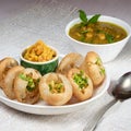 Indian breakfast Panipuri or Golgappa