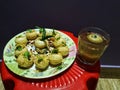 Golgappa with Tamarind juice delicious menu.