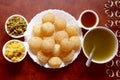 Golgappa, Pani Puri, Indian Chaat, Street Food, Water Balls Royalty Free Stock Photo