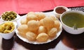 Golgappa, Pani Puri, Indian Chaat, Street Food, Water Balls Royalty Free Stock Photo