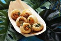 Pani Puri indian street food. Golgappe, Chat item, India.