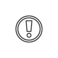 Panic Button line icon