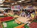 Panic buying in the supermarket