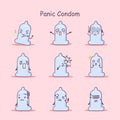 Panic cartoon Condom