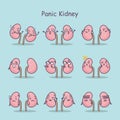 Panic cartoon kidney