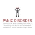 Panic disorder icon. Vector illustration