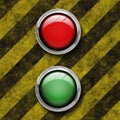 Panic and Go button Royalty Free Stock Photo