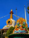 Panillo Vajrayana Tibetan Buddhist temple in Spain at Dawn Royalty Free Stock Photo