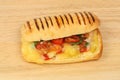 Panini on a board Royalty Free Stock Photo