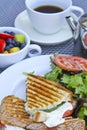 Panini Breakfast Royalty Free Stock Photo