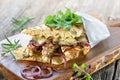 Panini with rosemary chicken Royalty Free Stock Photo