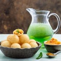Indian breakfast Panipuri or Golgappa